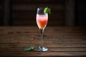 Refreshing cocktails made from tropical fruits