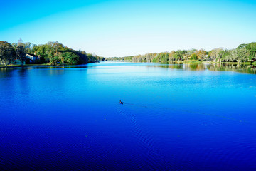 Landscape of Hillsborough river at Tampa, Florida 