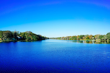 Obraz na płótnie Canvas Landscape of Hillsborough river at Tampa, Florida 