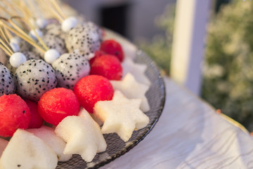 fruit kebab