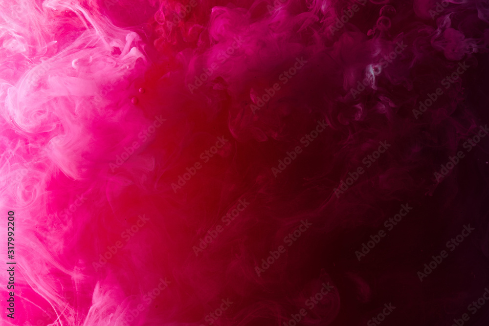 Wall mural pink universe abstract background, swirling galaxy smoke, alchemy dance of love and passion. mysteri