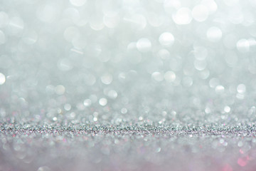 Silver rich expensive abstract background with bokeh effect, fabulous shining sparkles, magic...