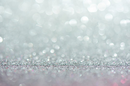 Silver rich expensive abstract background with bokeh effect, fabulous shining sparkles, magic shimmer jewels