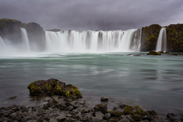 Godafoss is a very beautiful Icelandic waterfall located on the North of the island.