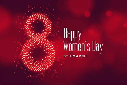 lovely happy womens day wishes card design background