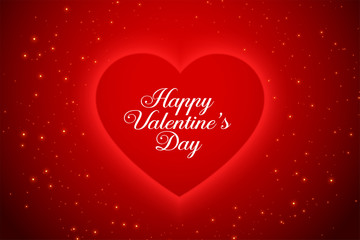 lovely red valentines day sparkles background design