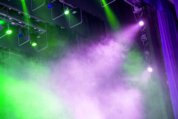 Stage lights. Soffits. Concert light