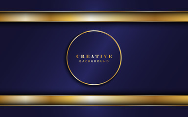 Luxury navy blue background with overlap layer.