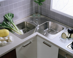 Lavello da cucina in acciaio