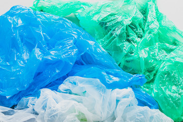 Plastic bags. Recyclable waste. Garbage sorting