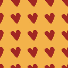 valentine heart seamless repeat pattern design