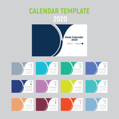 Desk Calendar Design 2020