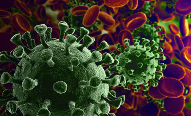 Coronavirus 2019-nCov novel coronavirus concept resposible for asian flu outbreak and coronaviruses...