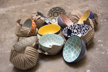 ceramica decorata ciotole
