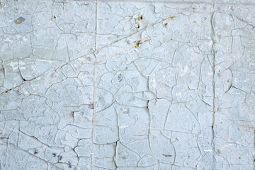 The texture of the old cracked paint.