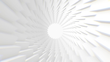 Obraz premium Abstract white background. Neon lights. Glowing tunnel. Bright vibrant dots. laser illumination.