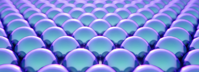 Obraz premium Abstract violet glossy sphere texture. Bright
