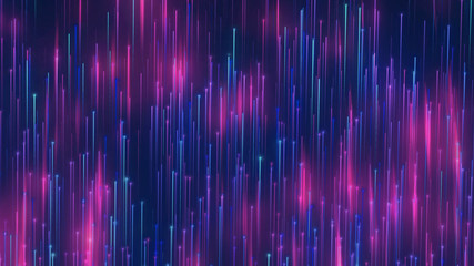 Particles rain. Elegant blue and purple festive background. Luxury award backdrop.