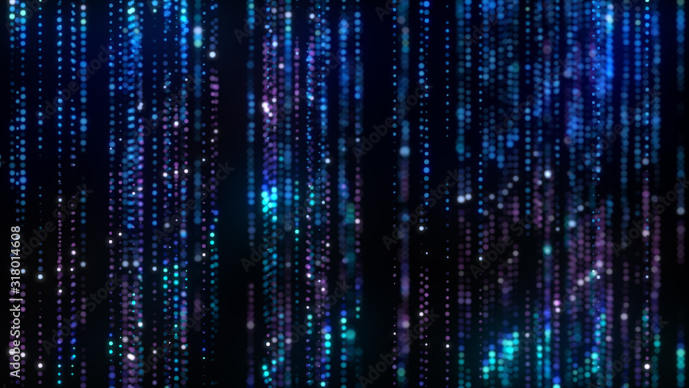 Poster flow of digital information. global connection concept. technology futuristic background. big data v