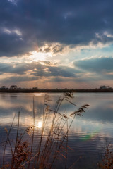Abendstimmung an der Weser