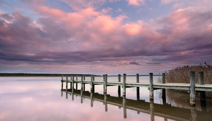 Fototapeta premium magisches Licht am See