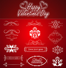 Design elements for Valentine's day