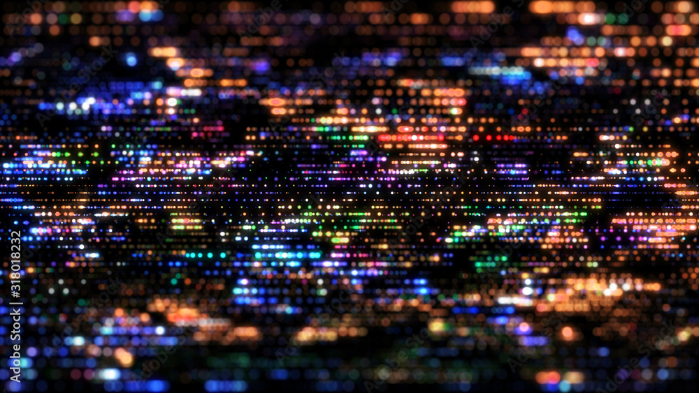 Poster flow of digital information. global connection concept. technology futuristic background. big data v