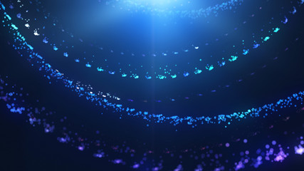 Abstract blue modern neon light background.
