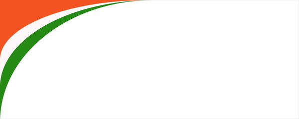 Tricolor Indian flag border drame design .
