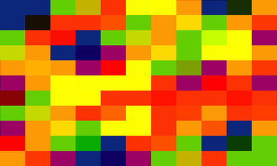 Colorful small Pixel abstract mosaic background Gradient design. background illustration for website, card, poster.