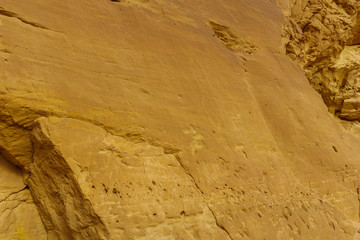 Prehistoric rock carvings, in the Timna Valley