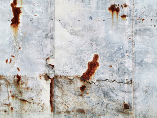 Texture Of Rusty Metal Wall, The Iron Surface Is Dirty And Grunge.