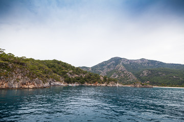 Fototapeta na wymiar The Aegean sea waters and coasts 2