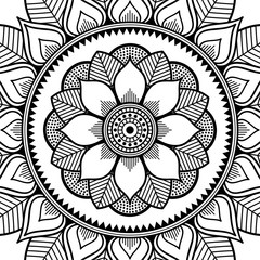 Mandala decorative ornament. Can be used for greeting card, phone case print, etc. Hand drawn background