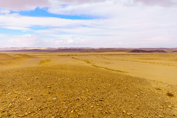 Desert landscape in the Uvda valley