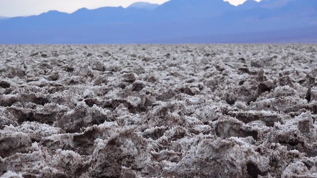 Salt formations in Death Valley National Park, Salt with clay, California