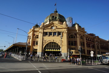 Fototapeta premium Stacja Flinders Street, Melbourne, Australia