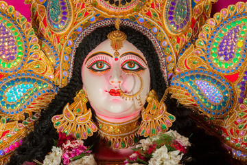 Obraz premium Goddess Saraswati, Kolkata, India