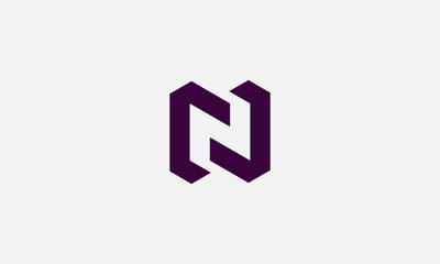 Letter N logo icon design template elements