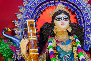 Goddess Saraswati, Kolkata, India