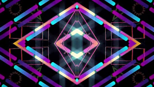 DJ VJ Loop Kaleidoscope Abstract Motion Background