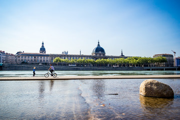 Les quais du Rhône à Lyon