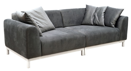 Sofa isolated on white background. Including clipping path