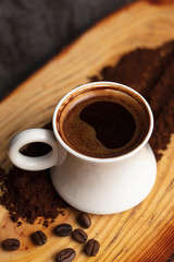 fresh and delicious Turkish coffee presentation