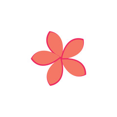 Beauty icon flowers design illustration