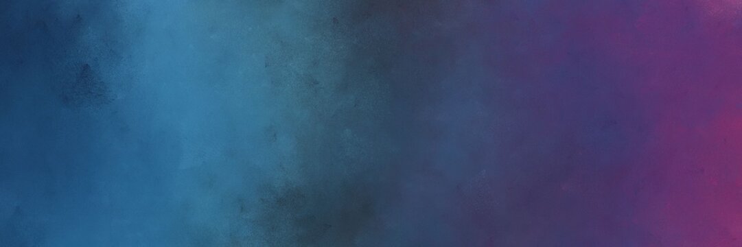 horizontal abstract painting background texture with dark slate gray, teal blue and old mauve colors and space for text or image. can be used as background or texture element