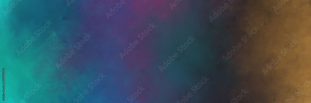 Aufkleber horizontal colorful distressed painting background texture with dark slate gray, light sea green and
