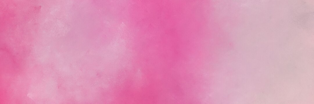 horizontal pastel magenta, pastel violet and pale violet red colored vintage abstract painted background with space for text or image. can be used as header or banner
