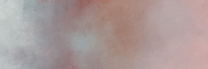 Fototapeta premium horizontal multicolor painting background graphic with rosy brown, pastel gray and pastel brown colors and space for text or image. can be used as header or banner