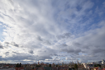 Fototapeta na wymiar Panorama with clouds